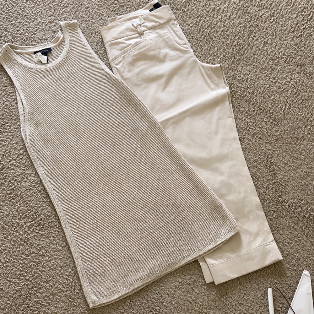 White House Black Market pants and sleeveless top!